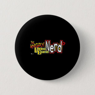Angry Video Game Nerd Logo Premium 6 Cm Round Badge