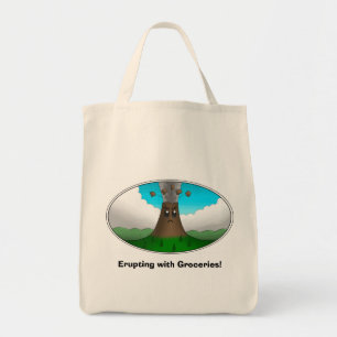 Angry Volcano- Erupting with Groceries! Tote Bag