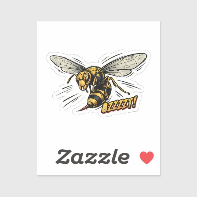 Angry Wasp BZZZT Comic Book Art (Sheet)