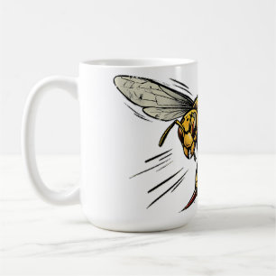 Angry Wasp BZZZT Comic Book Art Coffee Mug
