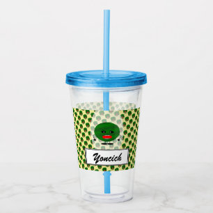 Angry Watermelon by Kenneth Yoncich Acrylic Tumbler