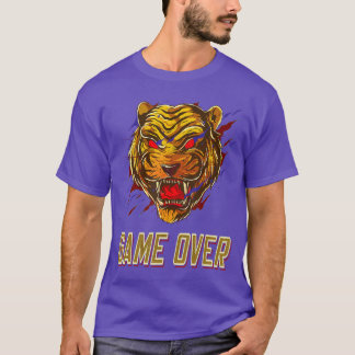 Angry Wildigeriger Face Game Over Gaming Video Gam T-Shirt