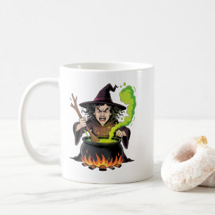 Angry Witch Halloween Coffee Mug