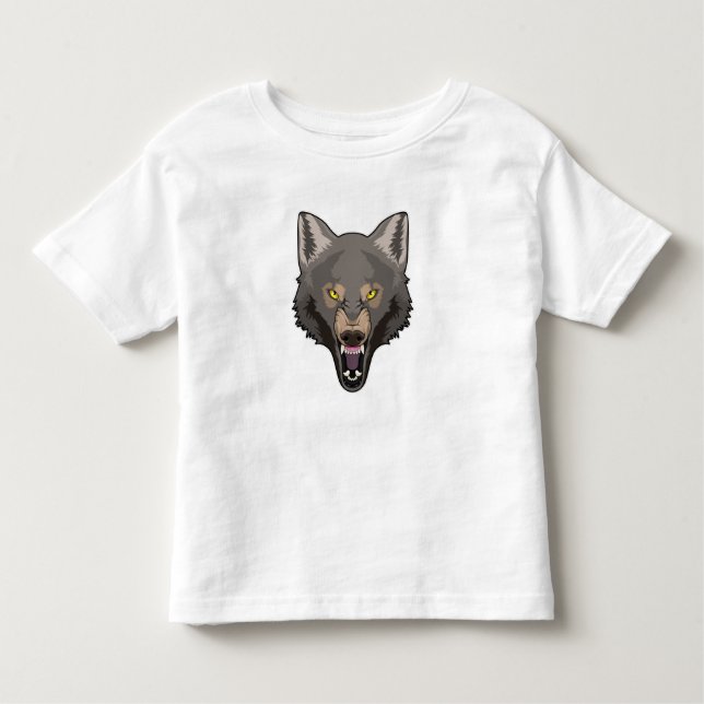 Angry Wolf Toddler T-Shirt (Front)