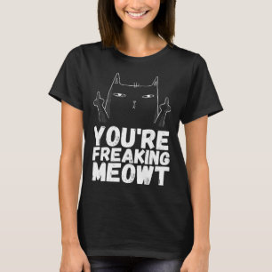Angrycats  Sarcastic Cat  Black Cat Humour T-Shirt