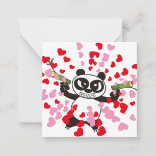 AngryFacePanda Happy Valentine's Day Card