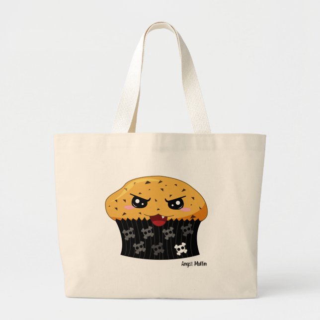 Angst Muffin Large Tote Bag (Front)