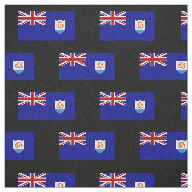 Anguila Flag Fabric (Swatch)