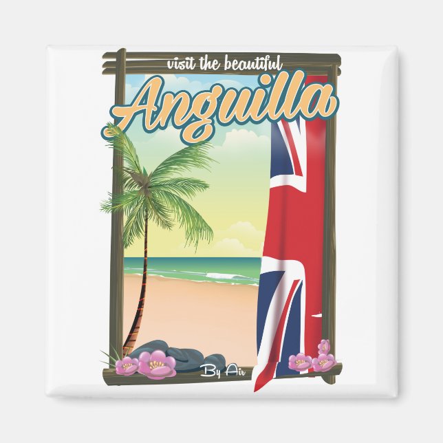 Anguilla British Territory travel poster Magnet (Front)