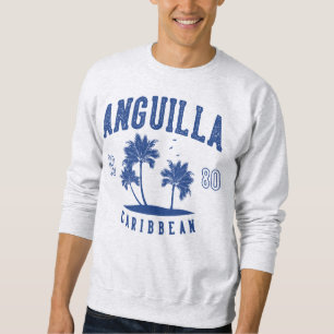 Anguilla Caribbean Palm Tree 1980 Sweatshirt