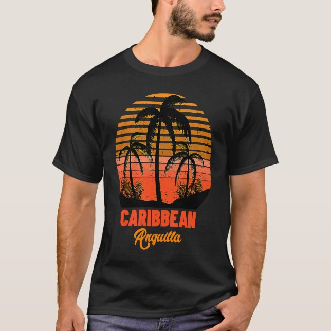 Anguilla Caribbean Sea Beach Vacation T-Shirt (Front)