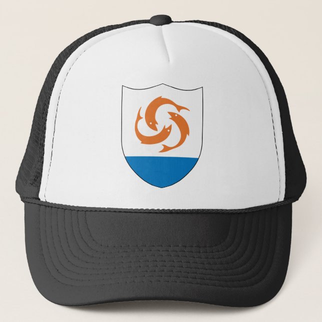 Anguilla Coat of arm  AI Trucker Hat (Front)