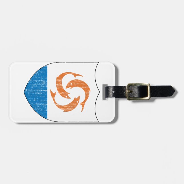 Anguilla Coat Of Arms Luggage Tag (Front Horizontal)