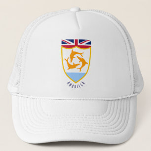 Anguilla coat of arms trucker hat