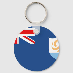 Anguilla Flag Key Ring