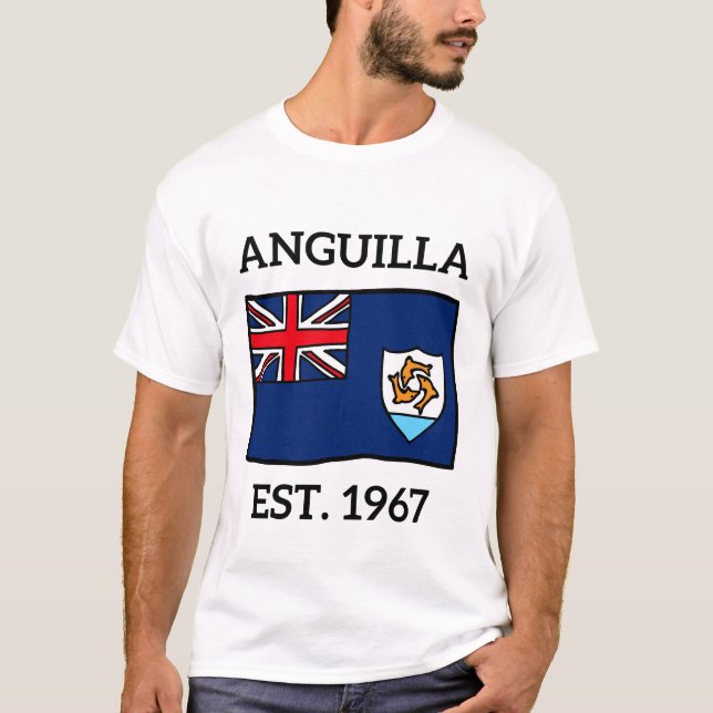 Anguilla flag T-Shirt (Front)