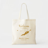Anguilla Wedding Welcome Bag, Gold
