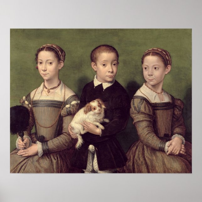 Anguissola - Sisters And Brother of the Artist Poster (Front)