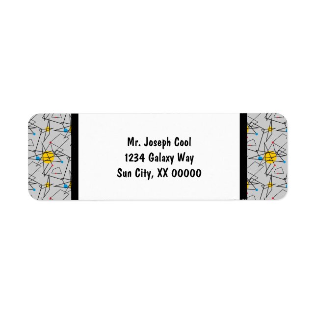 Angular Geometric Retro Pattern (Front)