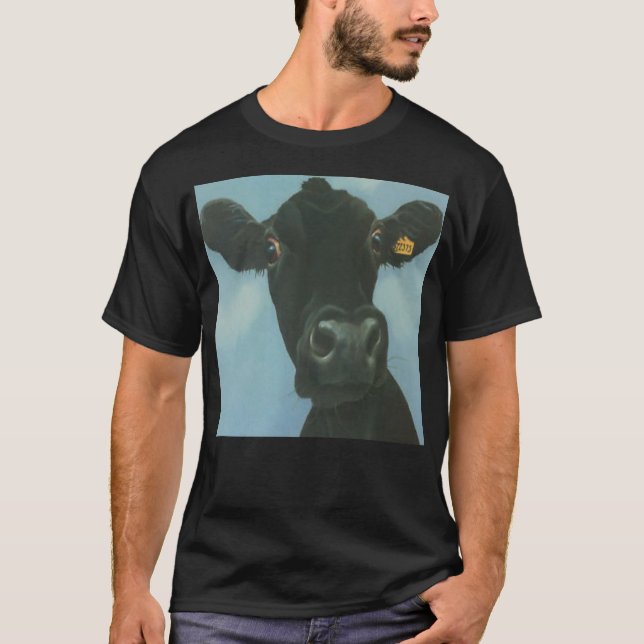 Angus Cow - Angus Cattle - Angus Beef - Cute Cow T-Shirt (Front)
