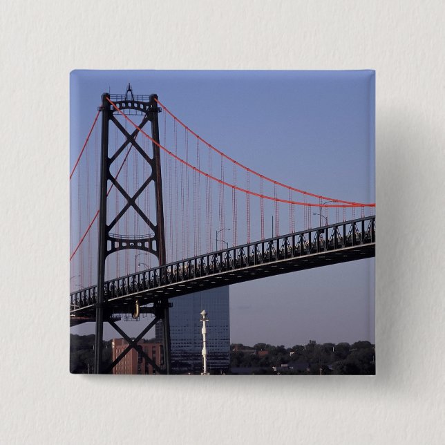 Angus L Macdonald Bridge, Halifax, Nova 2 15 Cm Square Badge (Front)