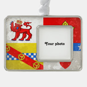 Angus Silver Plated Framed Ornament