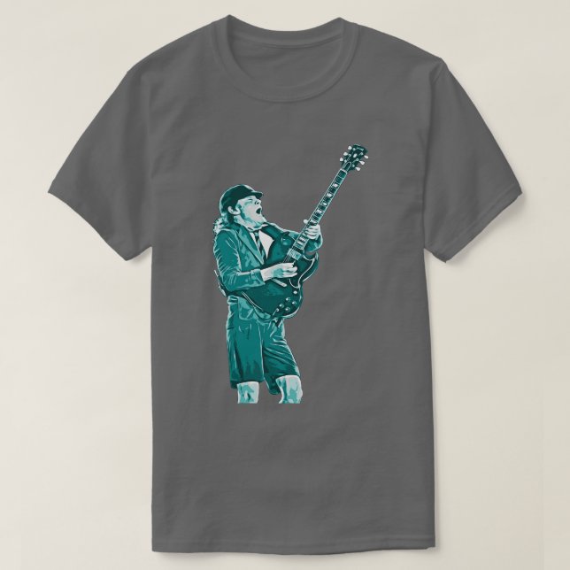 ANGUS YOUNG ROCK N ROLL T-Shirt (Design Front)