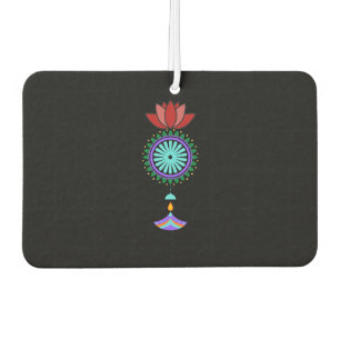 Anhänger spirituell mit Lotusblüte Car Air Freshener