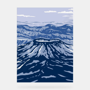 Aniakchak Volcano Acrylic Sign