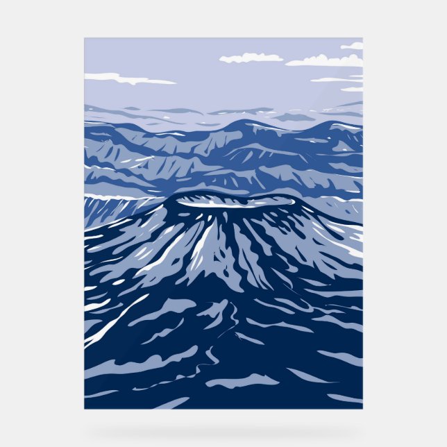Aniakchak Volcano Acrylic Sign (Front)
