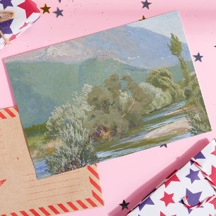 Aniene River Breathtaking Art Nouveau Landscape  Postcard