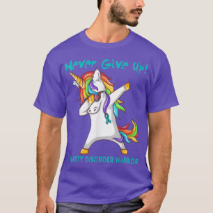 Aniety Disorder Warrior Support Dabbing Unicorn T-Shirt