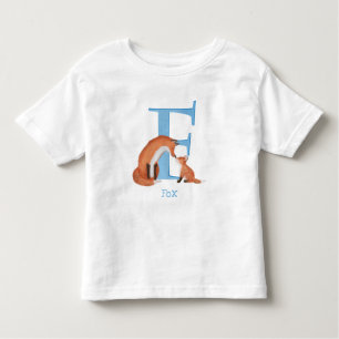 Animal ABC F is for fox T-shirt