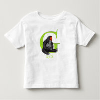 Animal ABC G is for gorilla T-shirt