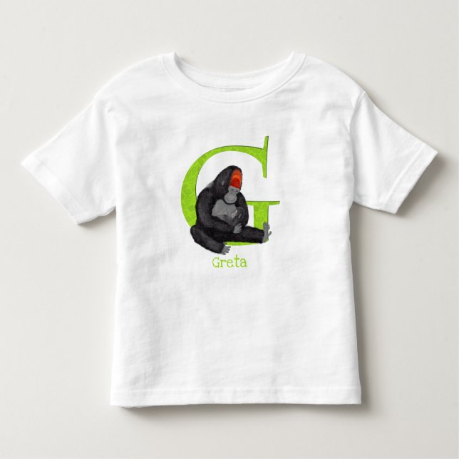 Animal ABC G is for gorilla T-shirt (Front)
