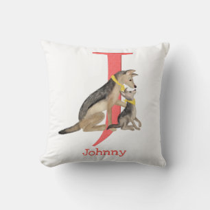 Animal ABC J is for jackal cushion