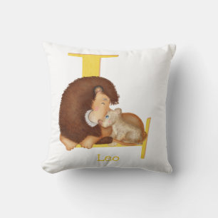 Animal ABC L is for lion cushion