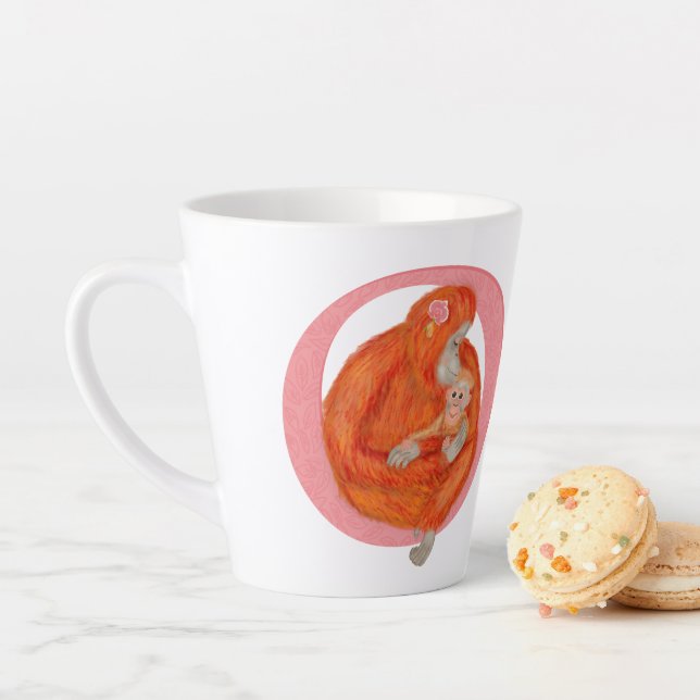 Animal ABC O is for orangutan latte mug (In Situ)