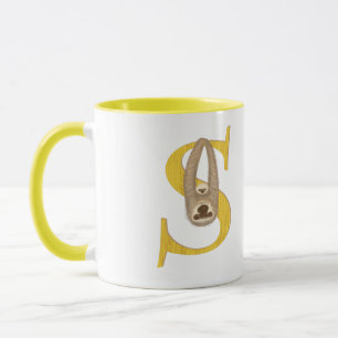Animal ABC S is for sloth mug