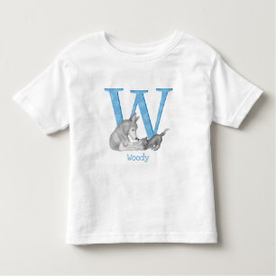Animal ABC W is for wolf T-shirt