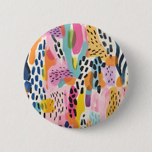 Animal Abstract Modern Retro Coloful 6 Cm Round Badge