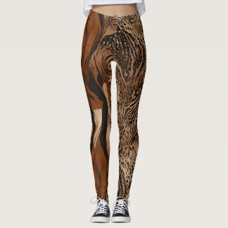 Animal Abstract Pattern Design 4 Leggings