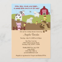 Animal Acres Farm Animal Baby Shower NEUTRAL AAK
