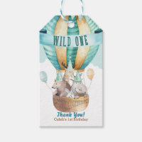 Animal Adventure Watercolor Boho WILD ONE 1 1st