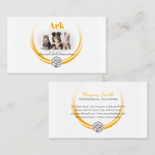 Animal Aid Association   Volunteer Veterinarian Business Card