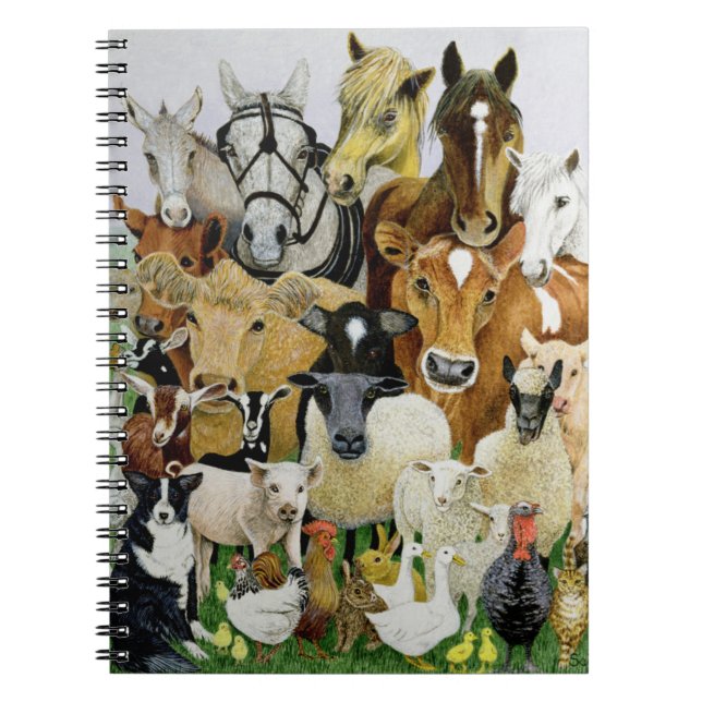 Animal Allsorts Spiral Notebook (Front)