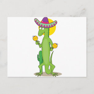 Animal Alphabet Iguana Postcard