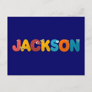 animal alphabet Jackson Postcard