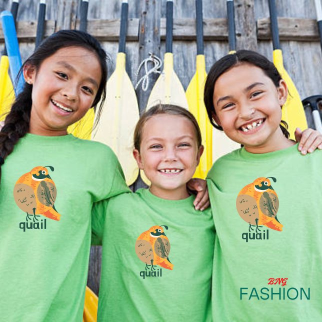 Animal Alphabet Q For Quail Baby T-Shirt (Creator Uploaded)