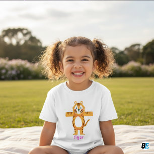 Animal Alphabet T For Tiger Baby T-Shirt